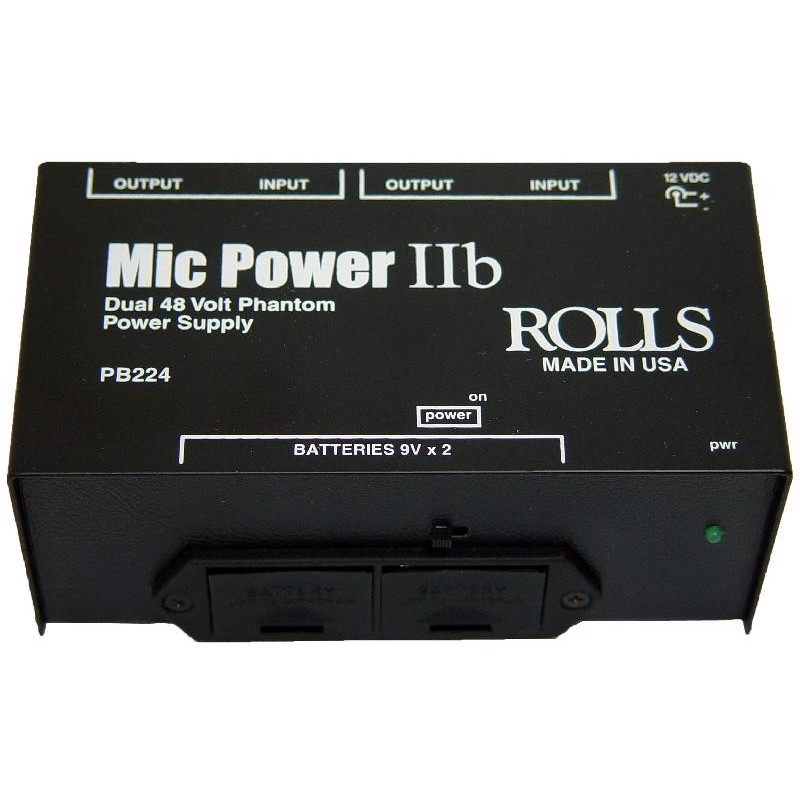 Rolls Pb224 Giver Absolut Ren Dc Phantom Power Til Kondensatormikrofoner