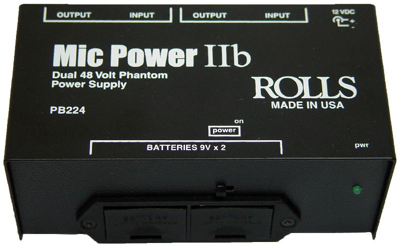 Rolls Pb224   Kanals 48v Phantom Power Strømforsyning Til Strøm Og Batteri