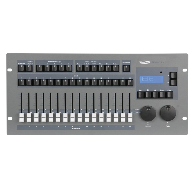 Showtec Sm-16   Fx 32-kanals Lysdæmpningsbord Med   Drejeknapper