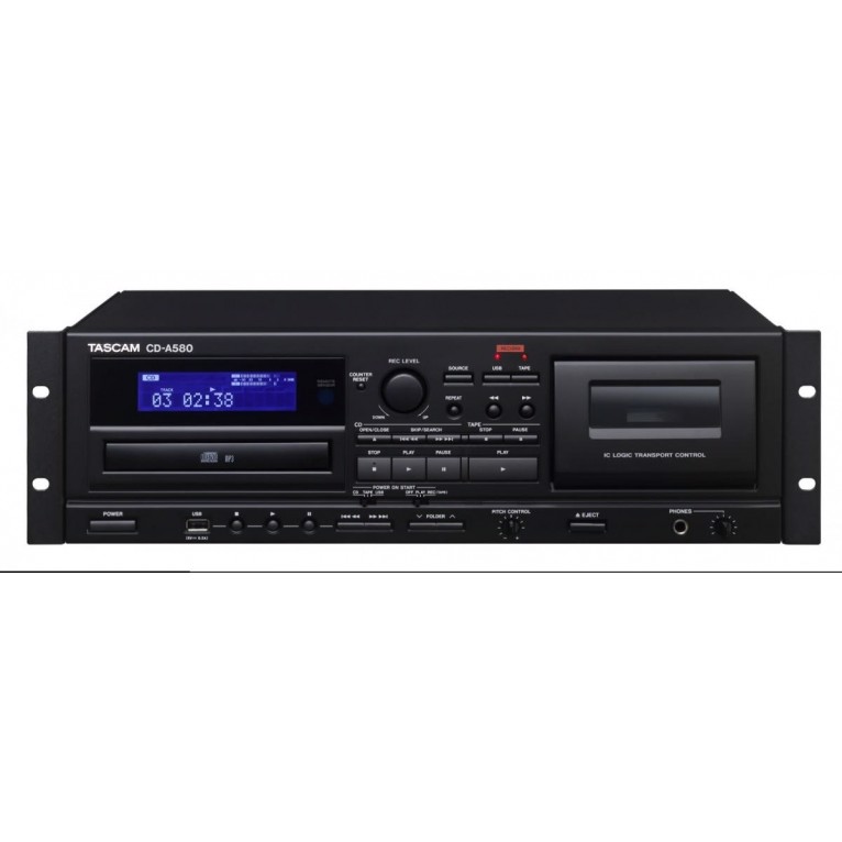 Tascam Cd-a580 V2 Cd Og Kassette Afspiller