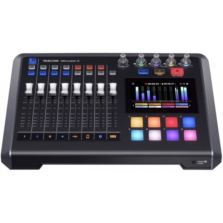 Tascam Mixcast   Podcast Mixer  Recorder Usb Audiointerface