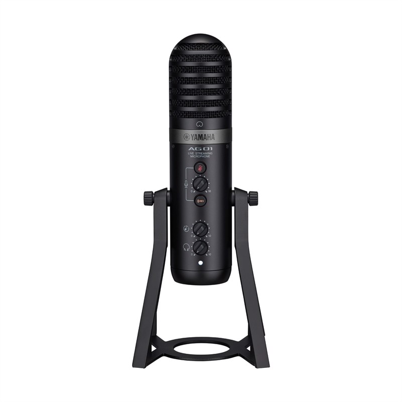 Yamaha Ag01 Live Streaming Usb-mikrofon Med Integreret Mixer  Software Inkluderet  Sort