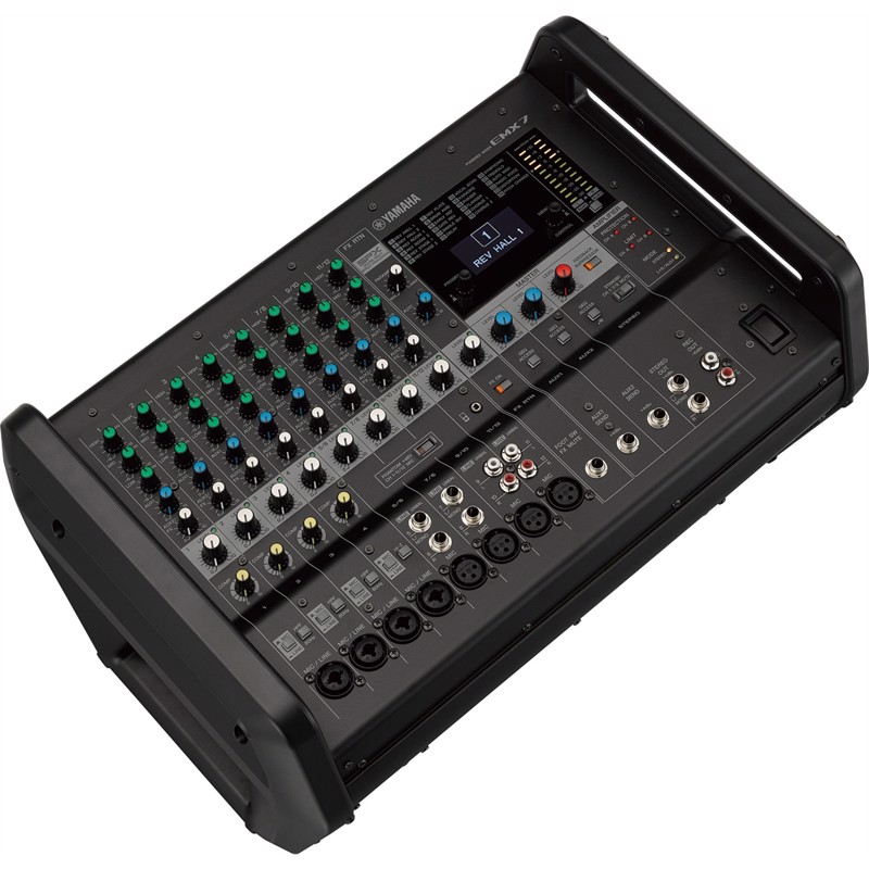 Yamaha Emx7 Power Mixer Med 12 Line Inputs    Mono     Stereo  2x 600w     Digital Effects