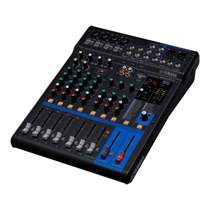 Yamaha Mg10xuf Pa Mixer   Mic   10 Line Inputs    Mono     Stereo  Digital Effects  Usb